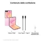 Samsung Galaxy Z Flip8 , 512GB, Graphite, Selfie Camera 50MP, Now Brief, Assistente Foto, FlexWindow Personalizzata, Batteria 4300 mAh, RAM 12GB