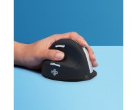 R-Go Tools Souris Ergonomique R-Go HE Break avec logiciel de pause, gaucher, grand (longueur de la main &gt; 185 mm), bluetooth, noir