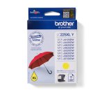 Brother LC225Y XL Cartucho original amarillo de alta capacidad (1200 páginas)