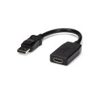 StarTech.com DisplayPort to HDMI Adapter - DP to HDMI Adapter/Video Converter - 1080p - VESA Certified - DP to HDMI Monitor/Display/Projector Adapter Dongle - Passive - Latching DP Connector