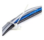 StarTech.com 4"(10cm) Cable Ties with Mounting Hole - 1/16"(2mm) wide, 7/8"(24mm) Bundle Dia. 18lb(8kg) Tensile Strength, Nylon 66 Self Locking Ties w/Screw Hole, UL Listed, 100 Pack - TAA