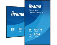 iiyama LH8675UHS-B2AG Écran d'affichage dynamique Écran plat de signalisation numérique 2,17 m (85.6") LCD Wifi 500 cd/m² 4K Ultra HD Noir Intégré dans le processeur Android 11 24/7