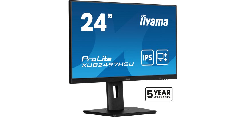iiyama XUB2497HSU-B2 Monitor PC 60,5 cm (23.8") 1920 x 1080 Pixel Full HD LED Nero