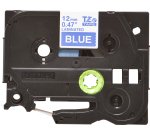 Brother TZE-535 ruban d'étiquette Blanc sur bleu
