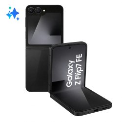 Samsung Galaxy Z Flip7 FE Smartphone AI, RAM 8GB, 128GB, Display 3,4" Super AMOLED/6,7" Dynamic AMOLED 2X, Fotocamera 50MP, Black