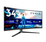 Philips Evnia 6000 34M2C6500/00 computer monitor 86,4 cm (34") 3440 x 1440 Pixels Wide Quad HD QD-OLED Grijs