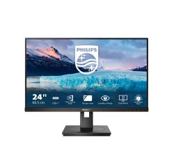 Philips S Line 243S1/00 computer monitor 60.5 cm (23.8") 1920 x 1080 pixels Full HD LCD Black