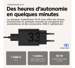 Motorola TurboPower 33W EU Universel Noir Secteur Charge rapide Intérieure