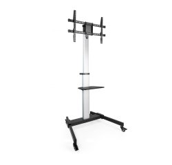 TooQ Hera Soporte de Suelo de Aluminio con Ruedas para Pantalla 37"-86"