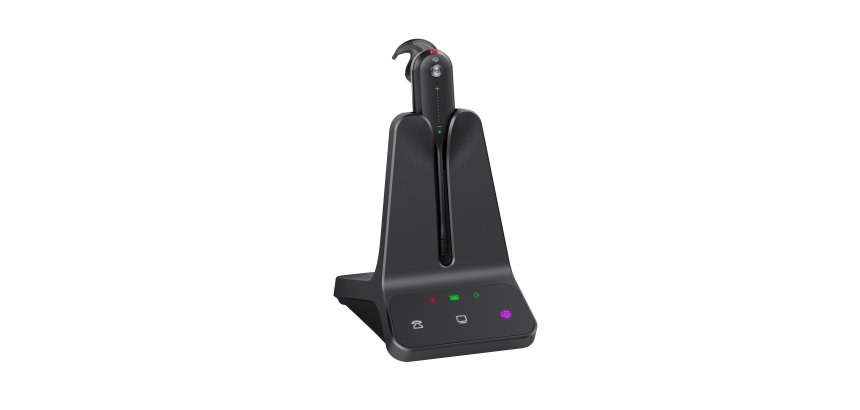 Yealink WH63 E2 Teams Auricolare Wireless A clip Ufficio Nero