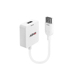 Lindy 38146 adaptador de cable de vídeo HDMI tipo A (Estándar) DisplayPort Blanco