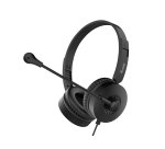 Equip 245301 auricular y casco Auriculares Alámbrico Diadema Llamadas/Música Negro