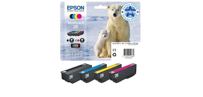 Epson Polar bear 26 Claria Premium Multipack 4-colours Ink