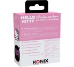 Konix Hello Kitty Auriculares Inalámbrico Dentro de oído Llamadas/Música Bluetooth Rosa, Blanco