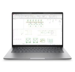 HP DW8D9ET laptop Copilot+ PC Intel Core Ultra 7 35,6 cm (14") WUXGA 48 Go DDR5-SDRAM 1 To SSD Wi-Fi 7 (802.11be) Windows 11 Pro AI Workstation, AI PC Argent