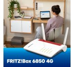 Box FRITZ! 6850 4G International routeur sans fil Gigabit Ethernet Bi-bande (2,4 GHz / 5 GHz) Blanc