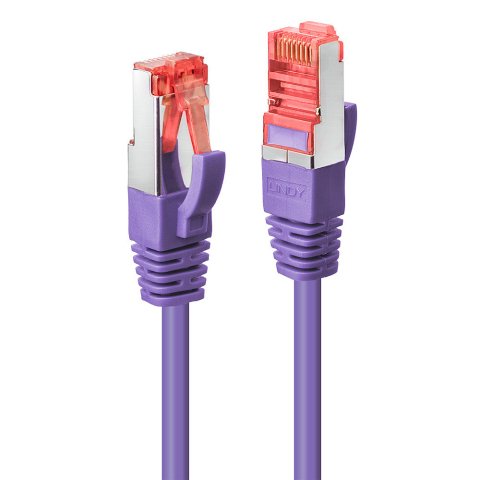 Lindy 47825 cable de red Púrpura 3 m Cat6 S/FTP (S-STP)