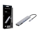 Conceptronic DONN28G Cablato USB 3.2 Gen 1 (3.1 Gen 1) Type-C Grigio