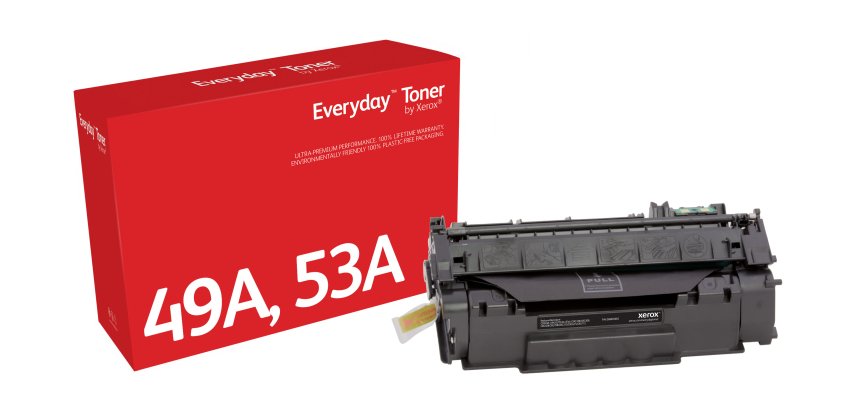 Toner EverydayTM di Xerox Nero compatibile con HP 49A 53A (Q5949A/ Q7553A), Capacità standard