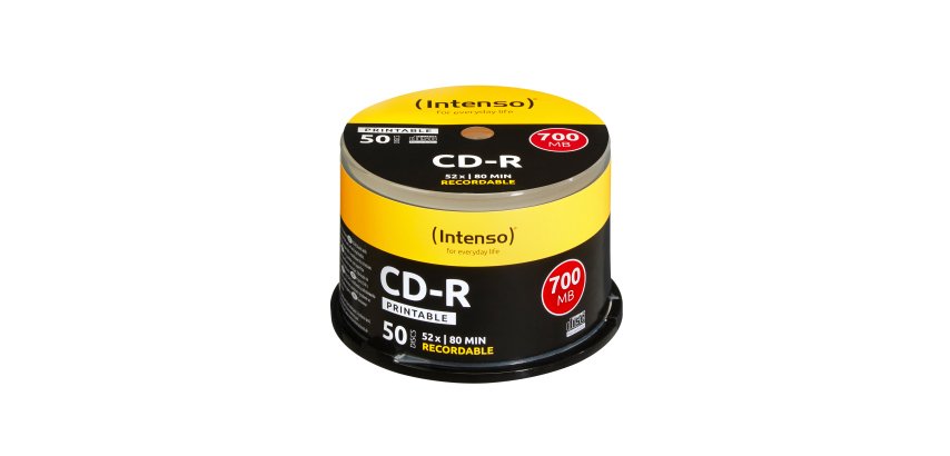 Intenso 1801125 Leere CD CD-R 700 MB 52x 50 Stück