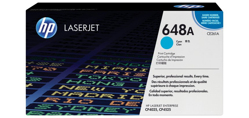 HP 648A toner LaserJet cyan authentique