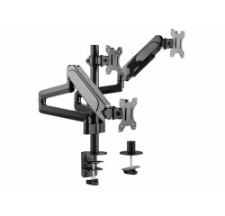 Equip Soporte de sobremesa para monitor triple de 17"-27