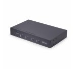 StarTech.com 4-Port KM Switch with Mouse Switching, USB Switch for Keyboard/Mouse, 3.5mm/USB Audio, Peripheral Sharing for 4 Computers, TAA Compliant