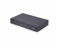 StarTech.com Switch KM à 4 Ports avec Commutation de la Souris, Commutateur USB pour Clavier/Souris, Audio 3.5mm/ USB, Commutateur USB 3.0, Partage Périphérique pour 4 Ordinateurs, Conforme TAA