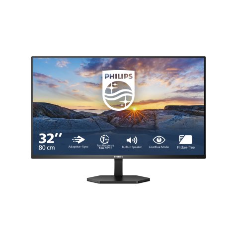 Philips 3000 series 32E1N3100LA/00 computer monitor 80 cm (31.5") 1920 x 1080 Pixels Full HD LCD Zwart