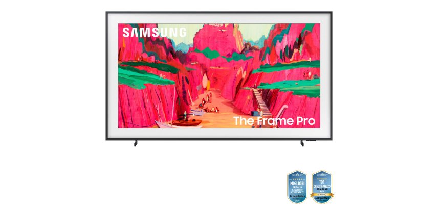 Samsung The Frame Pro AI TV 65" QE65LS03FWUXZT 4K, Processore NQ4 AI Gen3, 4K AI Upscaling, Art Mode, Matte Display, Neo Quantum HDR, Dolby Atmos & OTS, Modern Frame Design, Vision AI Smart TV, 2025