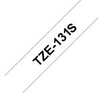Brother TZe131S nastro per etichettatrice Nero trasparente