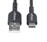 StarTech.com 3ft (1m) USB-A to USB-C Charging Cable, Charge & Sync, 3A, USB 2.0, TPE Jacket - Black USB Charging Cord