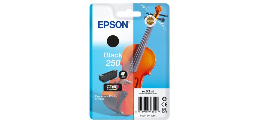 Epson 250 Violin Claria Photo HD cartouche d'encre 1 pièce(s) Original Noir