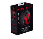 Celly CyberBeat Auricolare Cablato A Padiglione Gaming USB tipo A Nero, Rosso