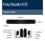 HP Poly Studio X72 All-In-One Video Bar