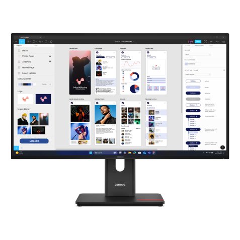 Lenovo ThinkVision T32UD-40 écran plat de PC 80 cm (31.5") 3840 x 2160 pixels 4K Ultra HD LCD Noir