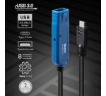 Lindy Rallonge Active Pro USB 3.2 5Gbit/s C/A, 8m