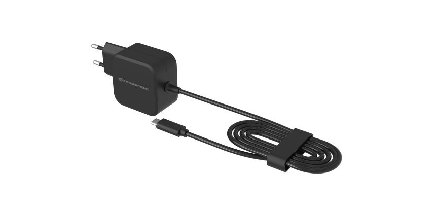 Conceptronic OZUL04BE cargador de dispositivo móvil Universal Negro Corriente alterna Interior