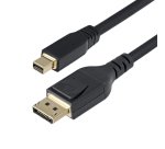 StarTech.com Cable Mini DisplayPort a DisplayPort 1.4 de 3m - 8K 60Hz - HBR3 - Adaptador MiniDP a DisplayPort - UHD 4K 120Hz - mDP a DP - Cable para Monitor DisplayPort