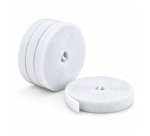 StarTech.com Lot de 4 Rouleaux de Ruban Auto-Agrippant de 4,6m, Largeur 12mm, Blanc, Attaches de Câbles Réutilisables à Découper sur Mesure, Ruban de Fixation, Gaines en Tissu Réglables, Rouleaux en Vrac