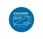 Kensington Filtre de confidentialité magnétique MagPro pour moniteurs 21,5" (16:9)
