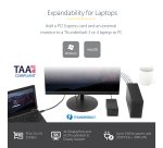 StarTech.com Thunderbolt 3 PCIe Expansion Chassis, External Enclosure with One PCI Express Slot, PCIe Box for Laptops/Desktops/All-In-Ones, 5K/4K Output Via TB3/DP Ports, TAA Compliant