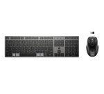 HP 725 Multi Rchrgbl WLS KB/MSE Belgium clavier Souris incluse Bureau RF sans fil + Bluetooth Noir - azerty