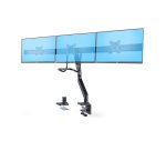StarTech.com Soporte VESA de Sobremesa para Tres Monitores de 27 Pulgadas - 75x75/100x100 - Brazo de Soporte para 3 Monitores - Grommet o Mordaza - Ajuste sin Herramientas - Brazo con Resorte