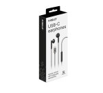 Celly UP1100TYPEC Cuffie Cablato In-ear Musica e Chiamate USB tipo-C Nero