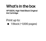 HP 932XL High Yield Black Original Ink Cartridge