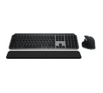 Logitech Master MX Keys S Combo for Mac clavier Souris incluse maison/bureau RF sans fil + Bluetooth AZERTY Français Aluminium, Noir