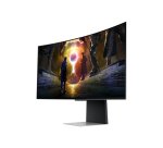 Samsung G85SD écran plat de PC 86,4 cm (34") 3440 x 1440 pixels UltraWide Quad HD OLED Argent