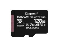Kingston Technology Paquete de una tarjeta micSDXC Canvas Select Plus 100R A1 C10 de 128 GB sin ADP