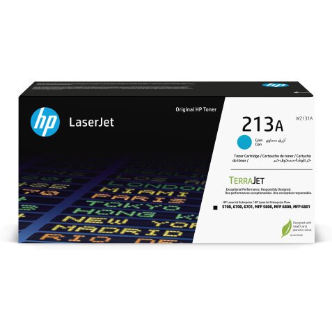 HP Toner cyan LaserJet authentique 213A